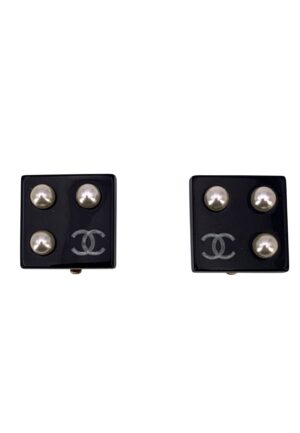 Chanel Plastic Oorbellen CC