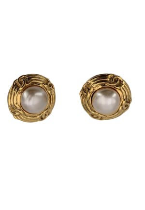Chanel Vintage metalen oorbellen