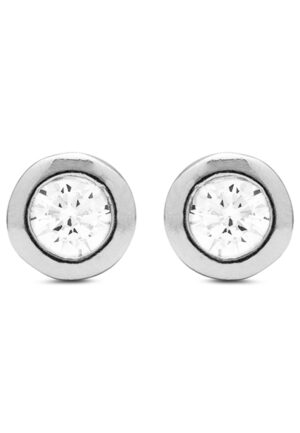 Luxenter Oorbellen Sterling Zilver 925 met Rhodium Plated Briljant Zirkonia - Zaja