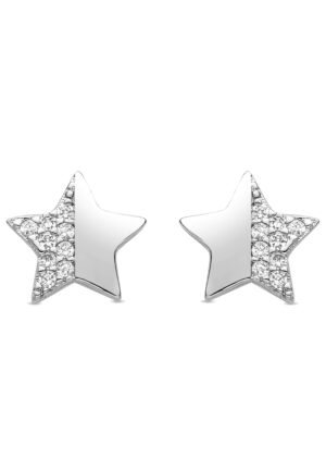 Luxenter Rhodium Plated Briljant Zirkonia Oorbellen - Shial