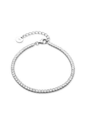 Luxenter 925 Sterling zilveren armband met gerhodineerde briljant zirkonia - Oty