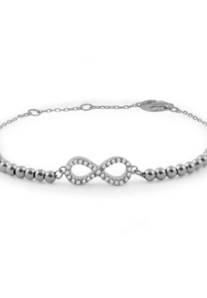 Luxenter 925 Sterling zilveren armband met gerhodineerde briljant zirkonia - Munthir