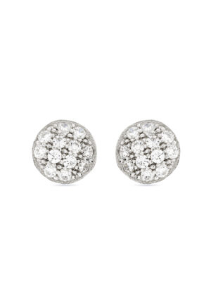 Luxenter Oorbellen van 925 sterling zilver en glanzende zirkonia met rhodiumafwerking - Micmir