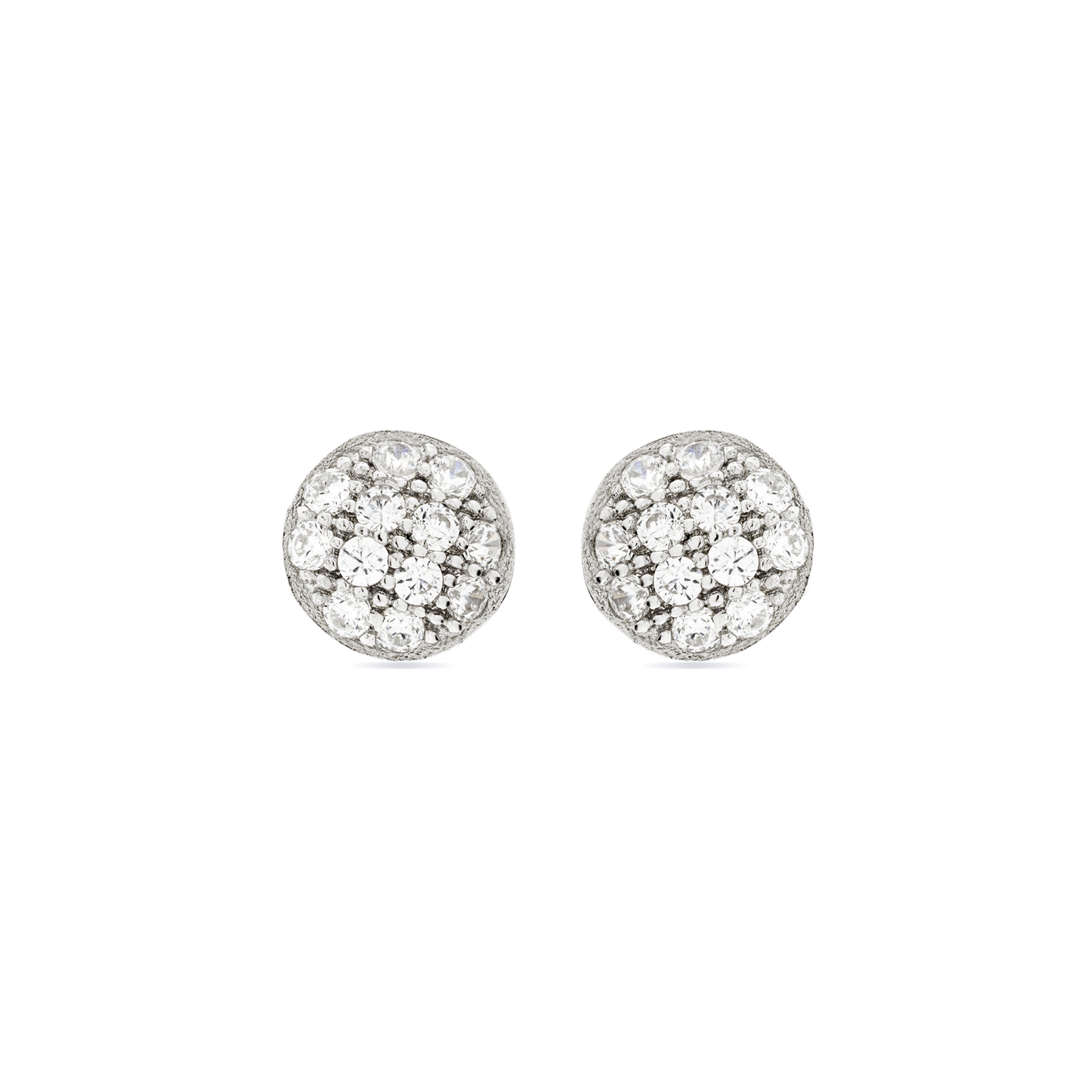 Luxenter Oorbellen van 925 sterling zilver en glanzende zirkonia met rhodiumafwerking - Micmir