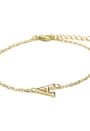 Luxenter Armband met 18-karaats geelgouden afwerking - Alphabet