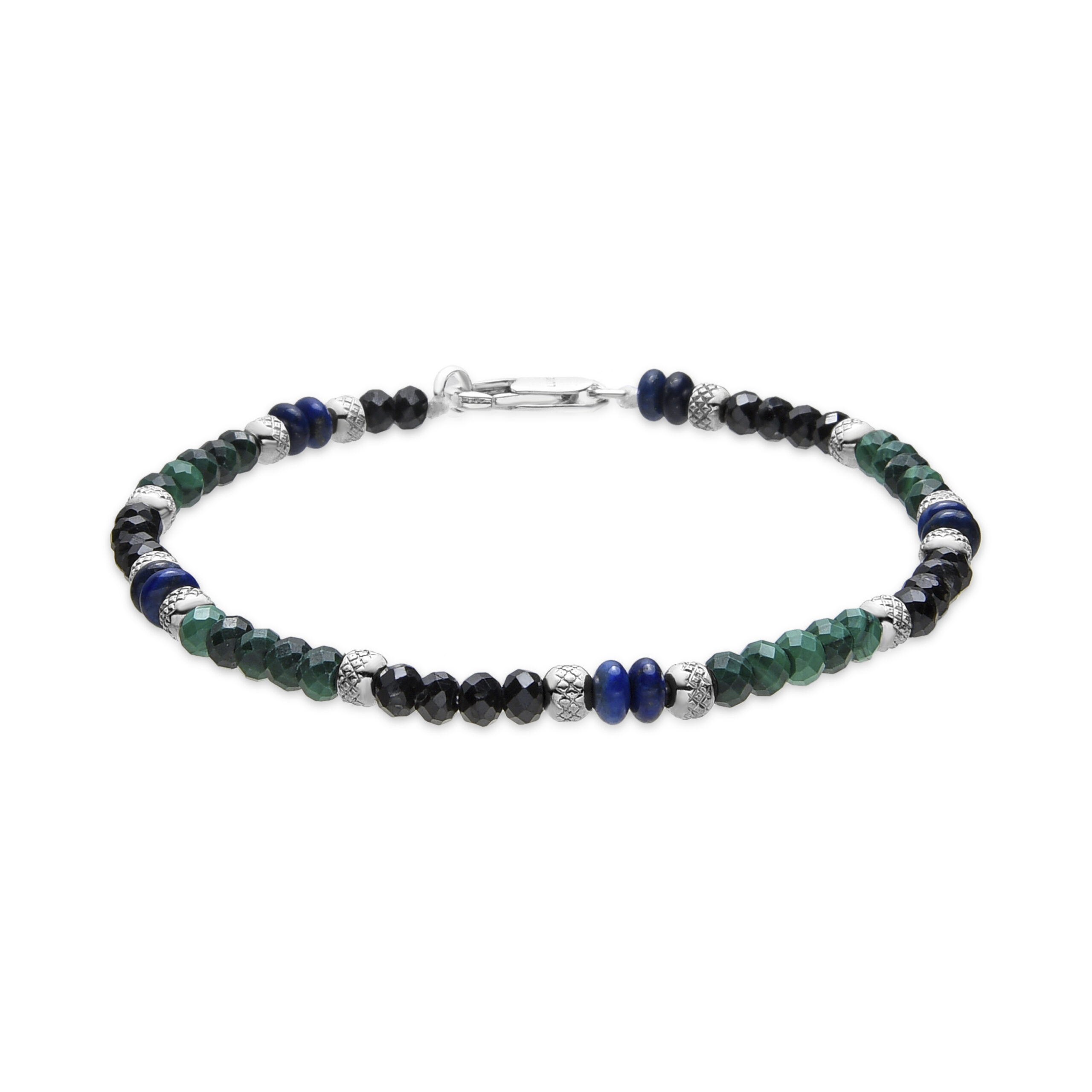 Luxenter Armband met zilveren afwerking en malachiet - Ipola