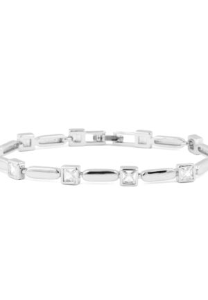 Luxenter Armband met schitterende zirkonia en rhodiumafwerking - Aslion