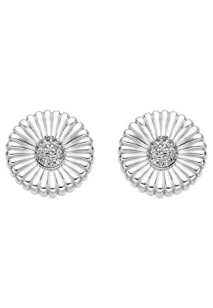 Luxenter Oorbellen van 925 sterling zilver en glanzende zirkonia met rhodiumafwerking - Olie