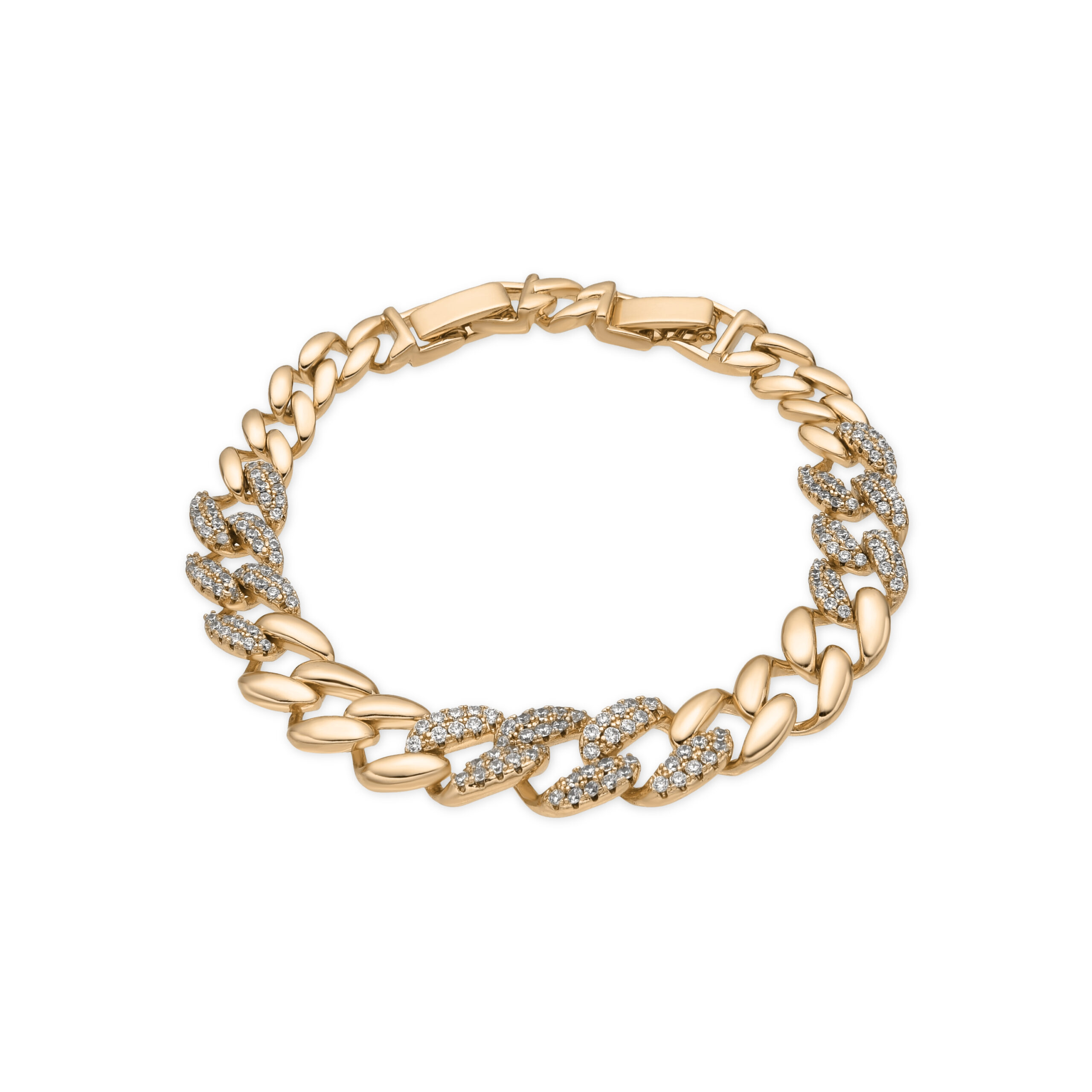 Luxenter Armband met 18-karaats geelgouden afwerking en schitterende zirkonia - Silda