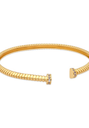Luxenter Armband met glanzende zirkonia, afgewerkt in 18-karaats geelgoud - Aih