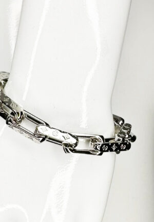 Alternative view of Louis Vuitton Monogram Ketenarmband in Zilver Metaal