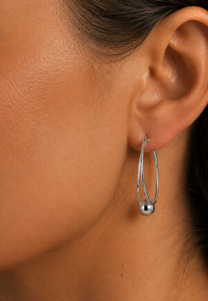 Alternative view of Dames Dubbele Oorbellen in 925 Sterling Zilver BIPE039
