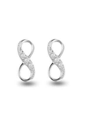 Vrouwelijke Infinity Oorbellen met Sparkles BIPE060