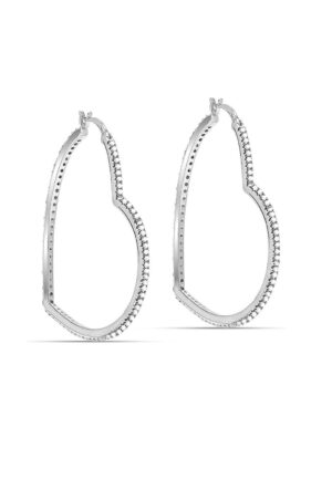 Vrouwen Oorbellen Hart van Licht in 925 Sterling Zilver met Cubic Zirconia BIPE085