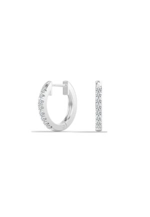 Dames Oorringen, Sprankelend Sterling Zilver 925 BIPE070