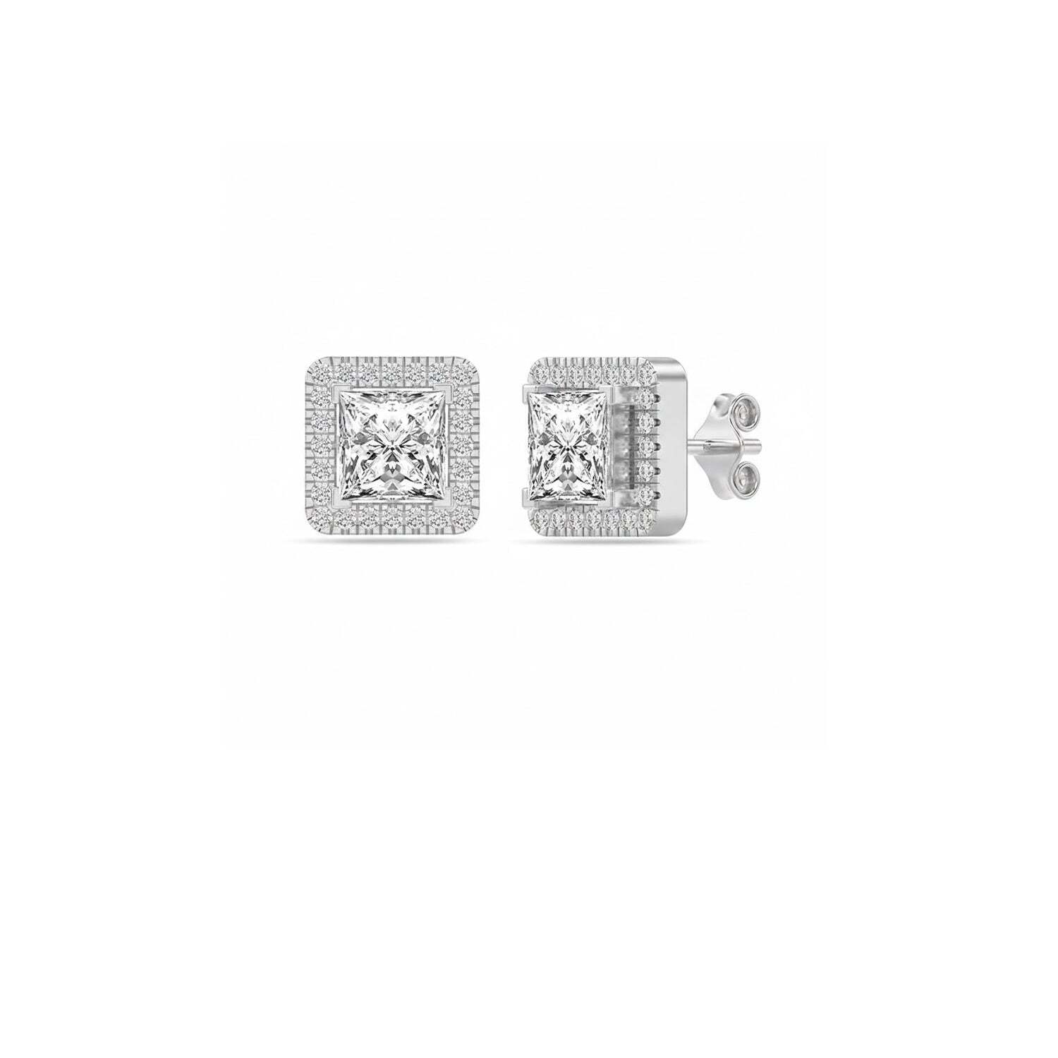 Dames Echte Sprankel Oorbellen in 925 Sterling Zilver met Cubic Zirkonia