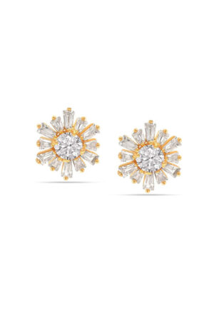 Vrouwen Imperial Star Oorbellen, Goud Verguld, 925 Sterling Zilver BIPE049