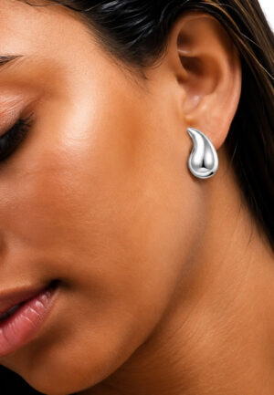 Alternative view of Chunky Dangle Oorbellen voor Vrouwen, 925 Sterling Zilver BIPE055