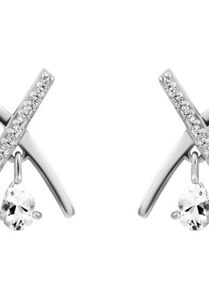 Orphelia 'Charlotte' Dames 925 Sterling Zilveren Oorbellen - Zilver ZO-7580/W