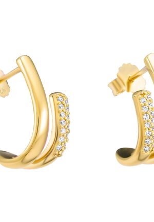 Orphelia 'Emily' Dames 925 Sterling Zilveren Oorbellen - Goud ZO-7581/G