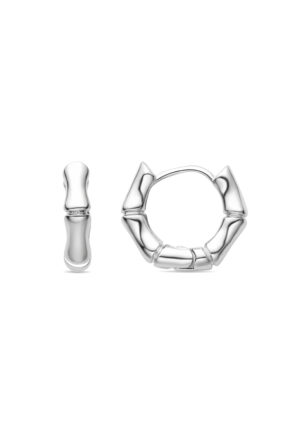 Luxenter Layen Oorbellen met Rhodium Plated Briljant Zirkonia