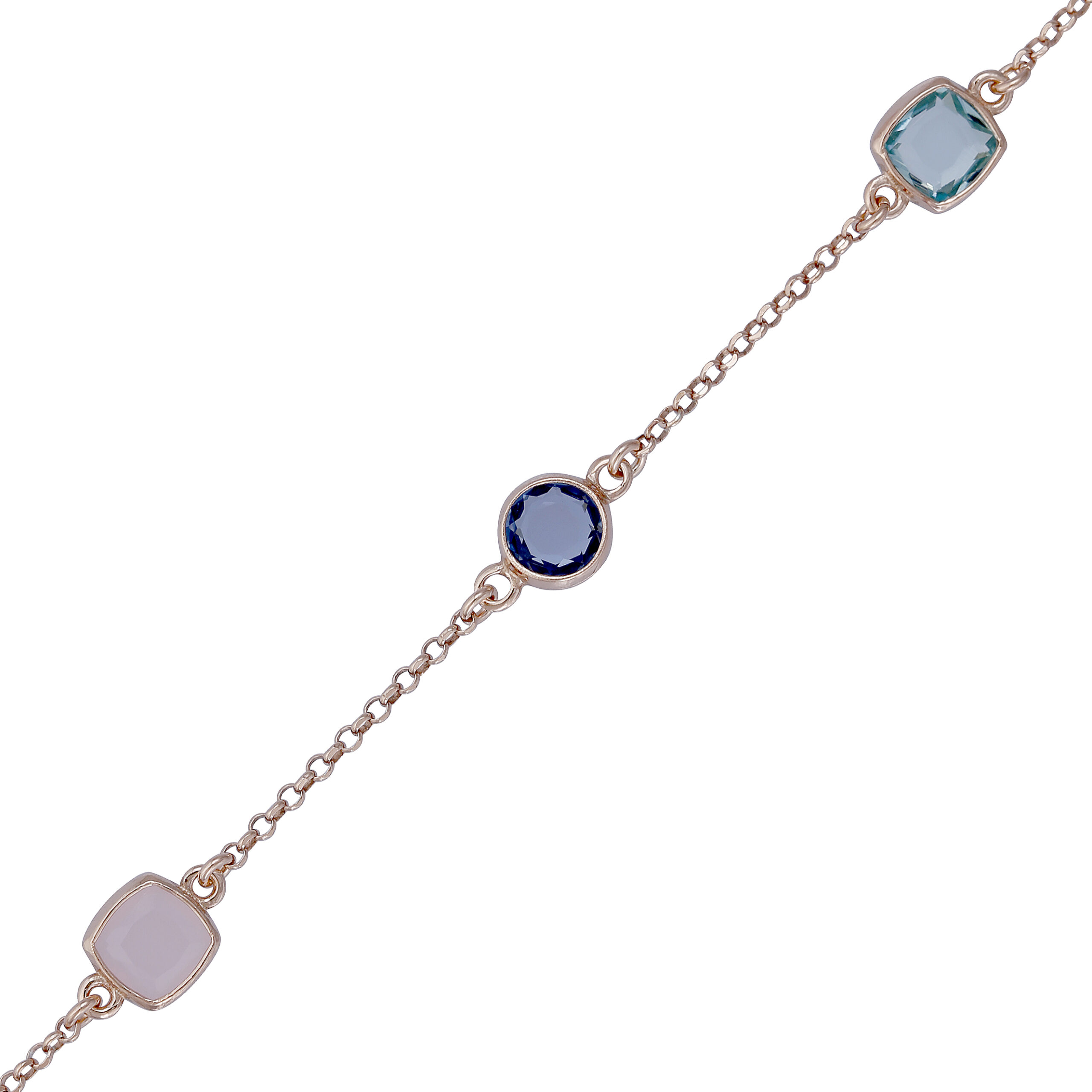 Orphelia 'Fawn' Dames 925 Sterling Zilveren Armband - Roze ZA-7410