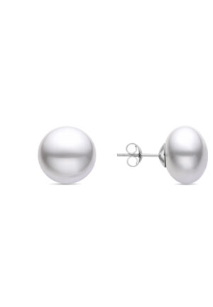 Luxenter Nandi 925 Sterling Zilver en Wit Rhodium Geplateerde Parel Oorbellen
