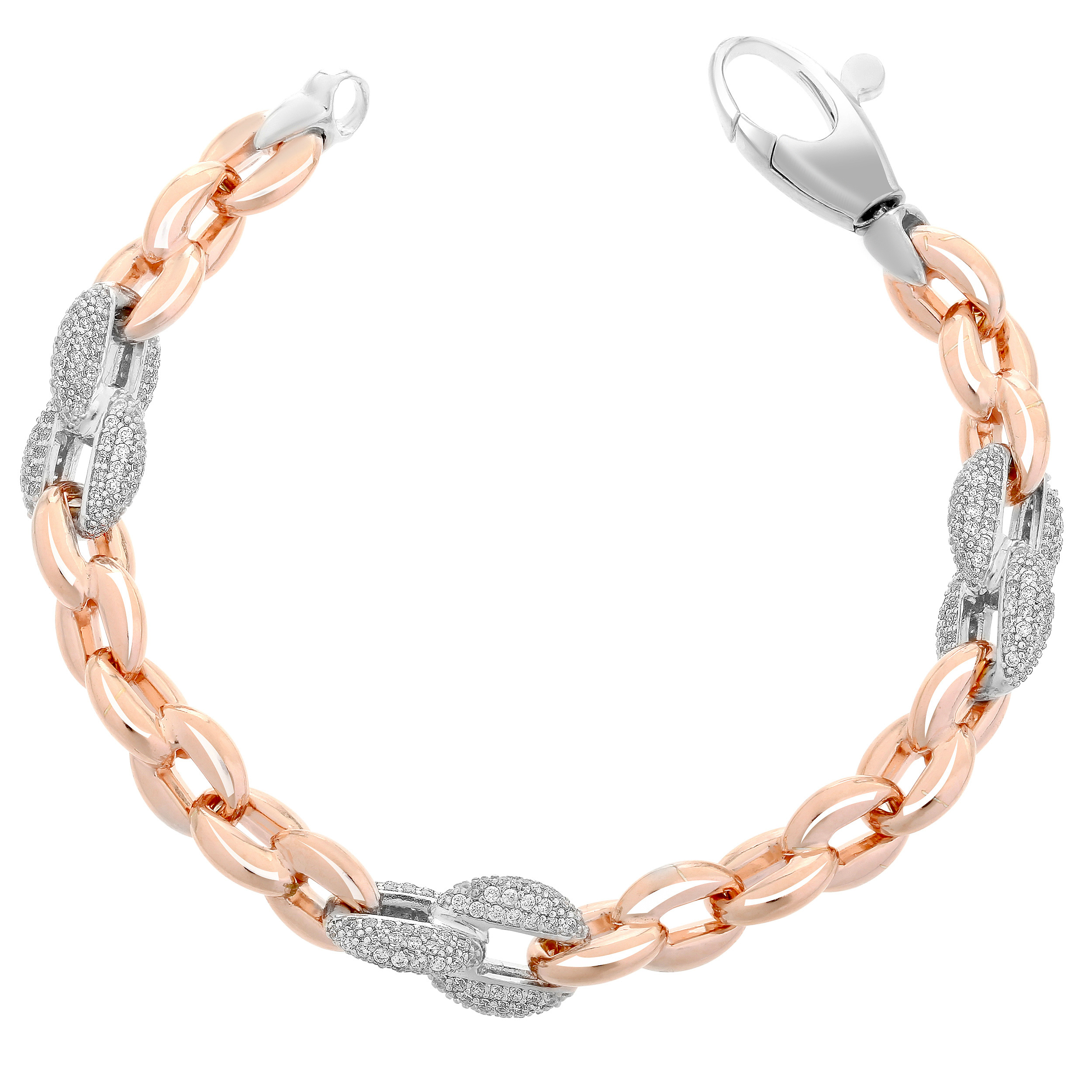 Orphelia Dames 925 Sterling Zilveren Armband - Roze ZA-7160 - Afbeelding 2
