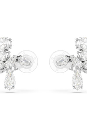 Swarovski 'Matrix' Vrouwen Basis metalen Clip Oorbellen - Zilver 5692523