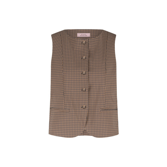 Studio Anneloes - Bruin | Dames | Gilet | Bruin | XS | regular | Kamst mode