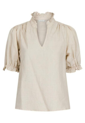 Neo noir - Beige | Dames | Blouse | Beige | 36 | regular | Kamst mode