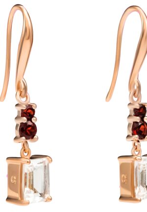 Orphelia 'Fira' Dames 925 Sterling Zilveren Oorbellen - Roze ZO-7571/RG