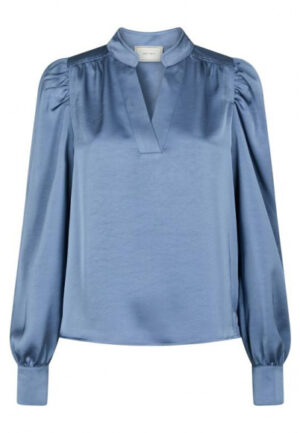 Neo noir - Blauwgrijs | Dames | Blouse | Blauwgrijs | 42 | regular | Kamst mode