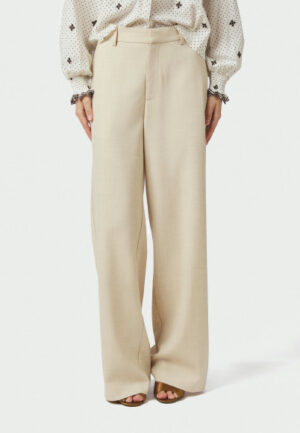 Neo noir - Beige | Dames | Broek | Beige | 44 | regular | Kamst mode