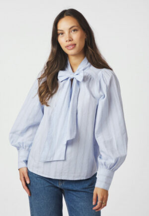 Neo noir - Blauw | Dames | Blouse | Blauw | 40 | regular | Kamst mode