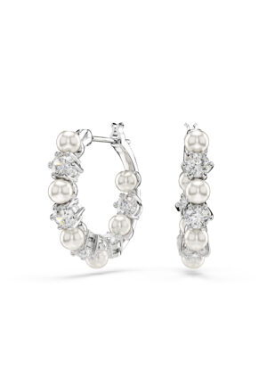 Swarovski 'Matrix Pearl' Dames Oorbellen van Basismetalen - Zilver 5709256