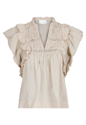 Neo noir - Beige | Dames | Blouse | Beige | 34 | regular | Kamst mode
