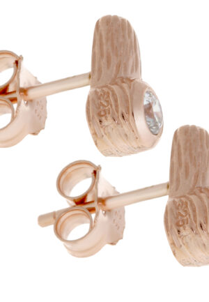 Alternative view of Orphelia Dames 925 Sterling Zilveren Stud Oorbellen - Roze ZO-6025/1
