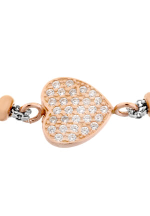 Alternative view of Orphelia Dames 925 Sterling Zilveren Armband - Zilver/Roze ZA-7195