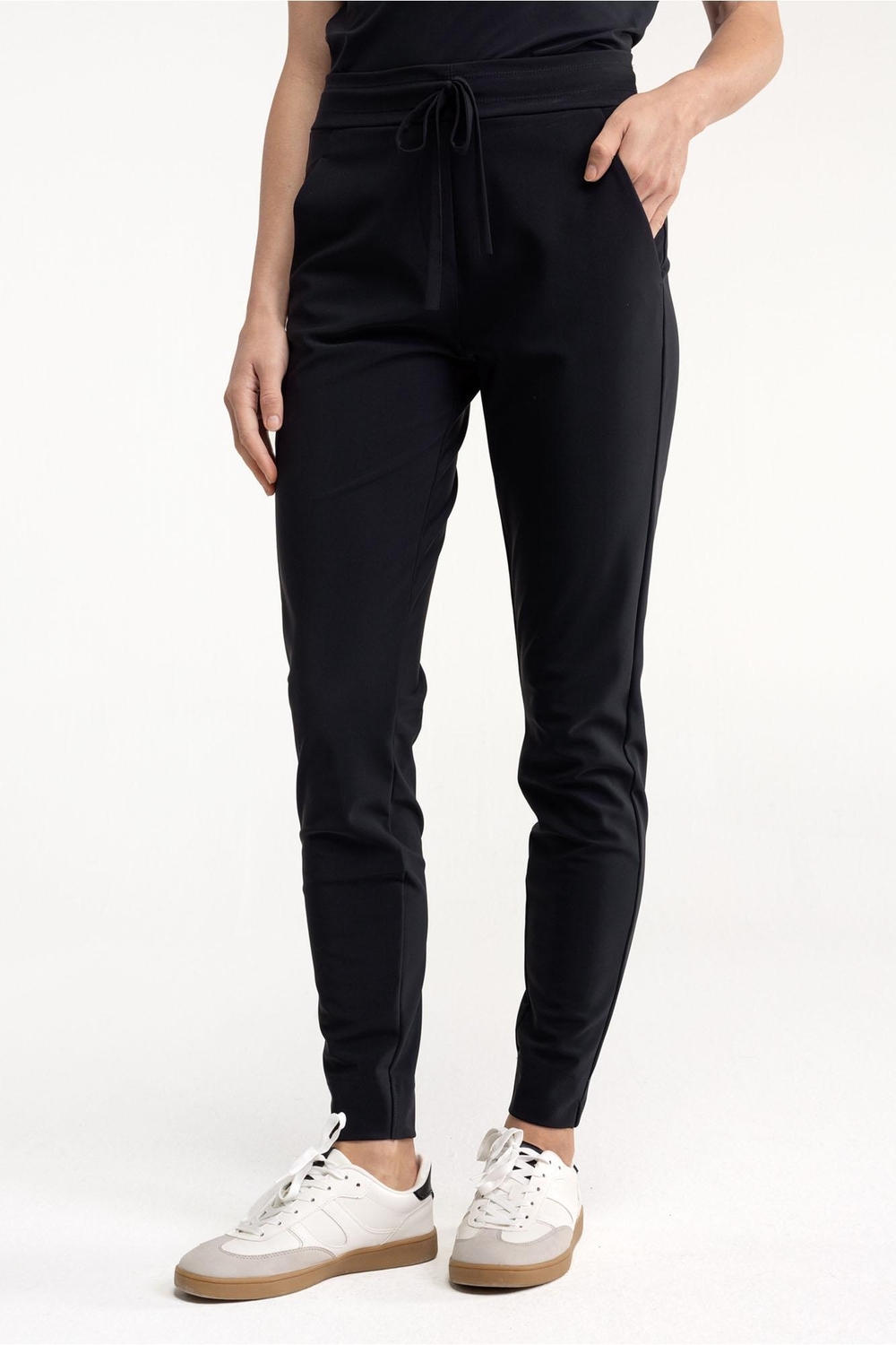 Studio Anneloes Downstairs Bonded Trousers 94803 9000 Black