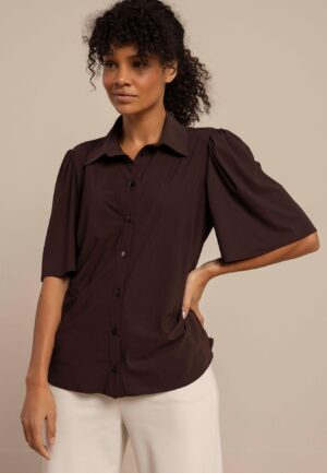 Studio Anneloes Poppy Butterfly Blouse 91536 8700 Espresso