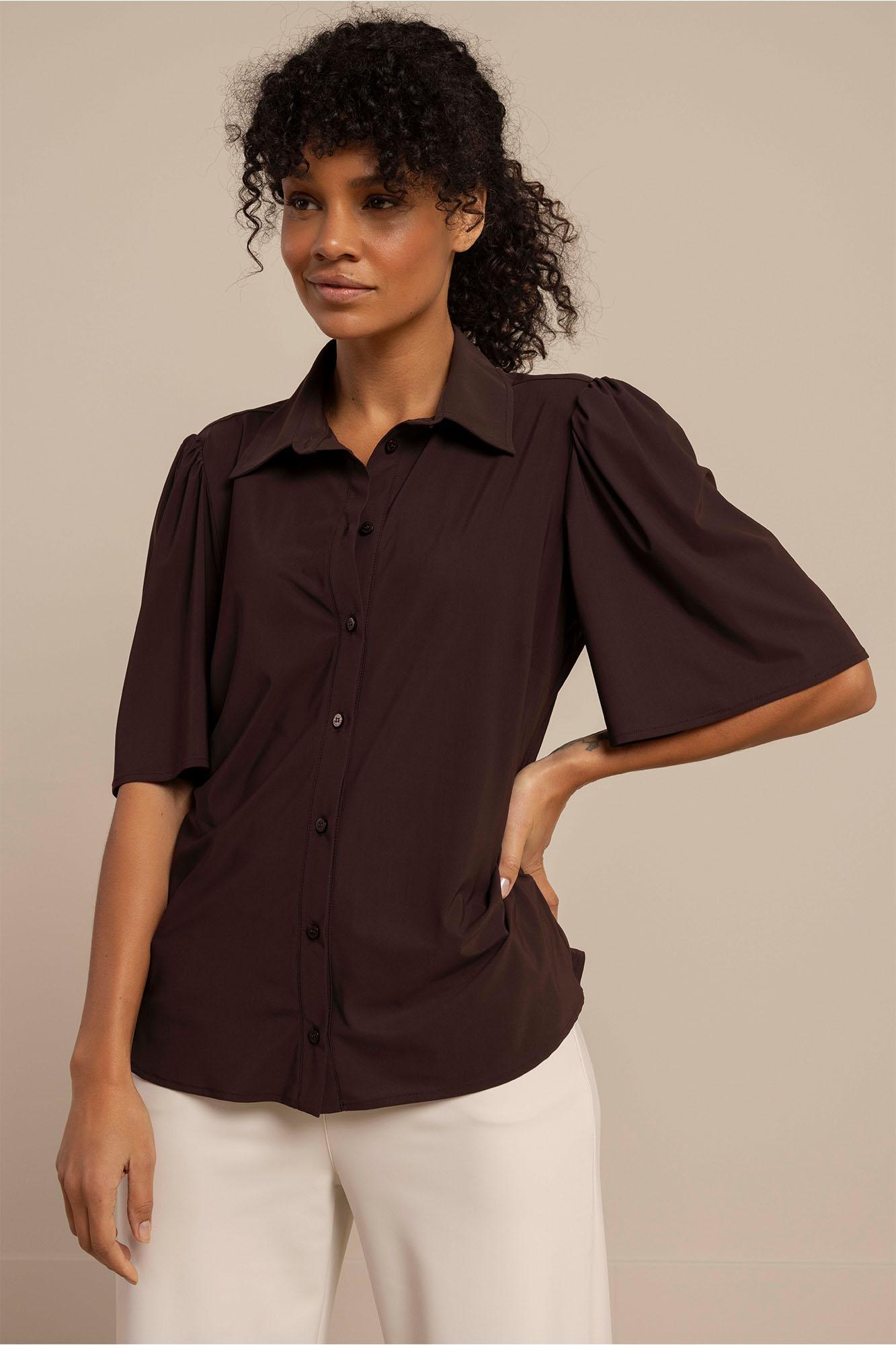 Studio Anneloes Poppy Butterfly Blouse 91536 8700 Espresso