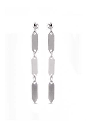 Luxenter oorbellen, 925 sterling zilveren cirrus gerhodineerd afwerking