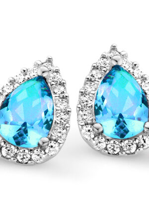Orphelia 'Enora' Dames 925 Sterling Zilveren Oorbellen - Zilver ZO-7226/BT/1