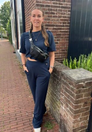 Elvira Casuals Trouser Izzy E4 25-011 Broek 100 Navy