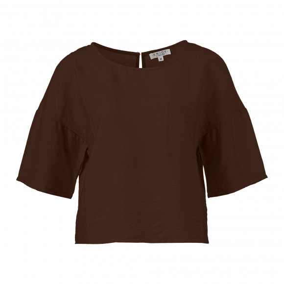 Enjoy - Bruin | Dames | Top | Bruin | XXL | regular | Kamst mode