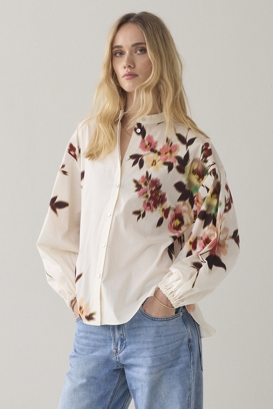 Summum Blouse Faded Flower 2s3460-12379 Blouse 120 Multicolour
