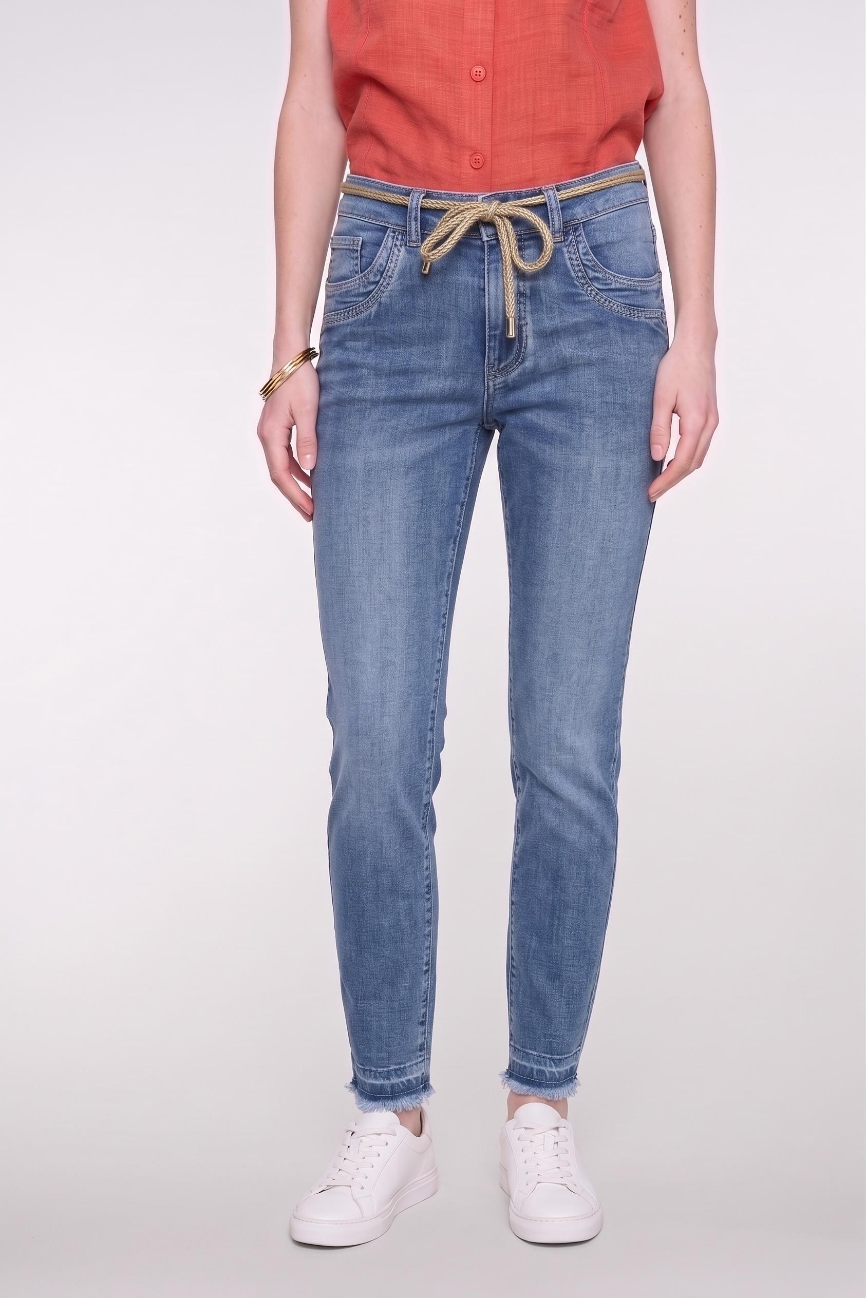 Geisha Capri Emma Capri 827 Mid Blue Denim