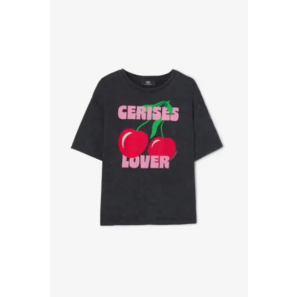 Le temps des cerises - Zwart | Dames | Top | Zwart | XL | regular | Kamst mode