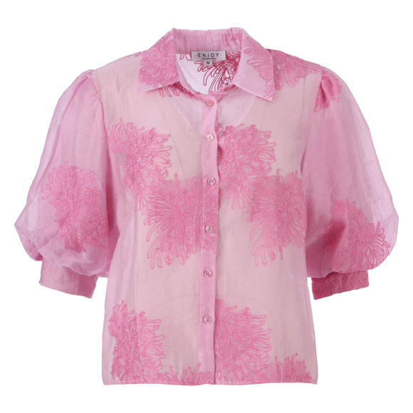 Enjoy - Roze | Dames | Blouse | Roze | XXL | regular | Kamst mode